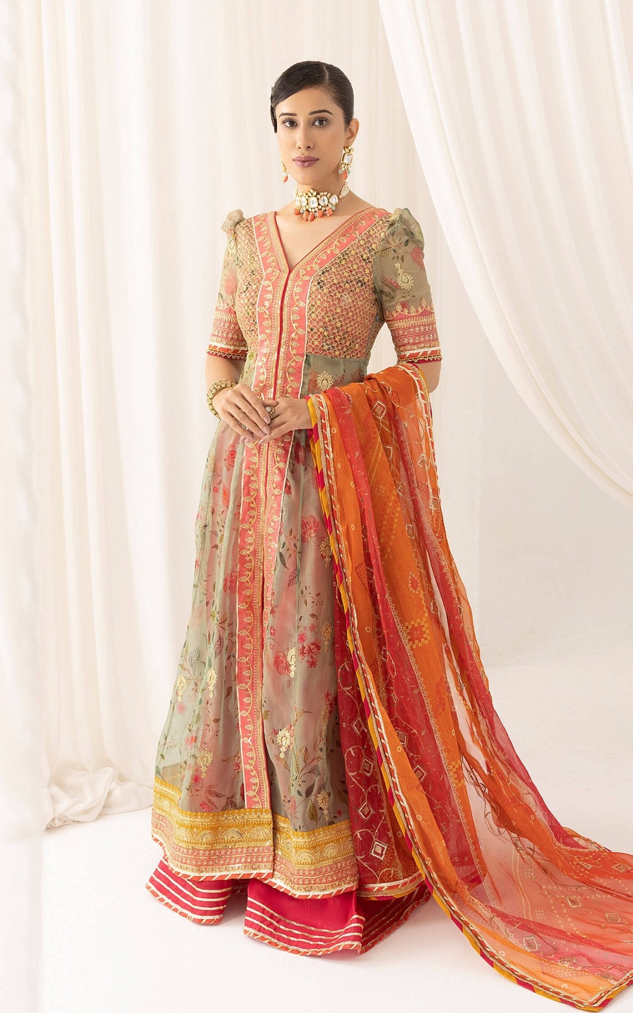 Asifa and Nabeel | Barasti Festive 23 | Rangoli (ANB-01) - Official Asifa and Nabeel stockist in UK - Sakeena London