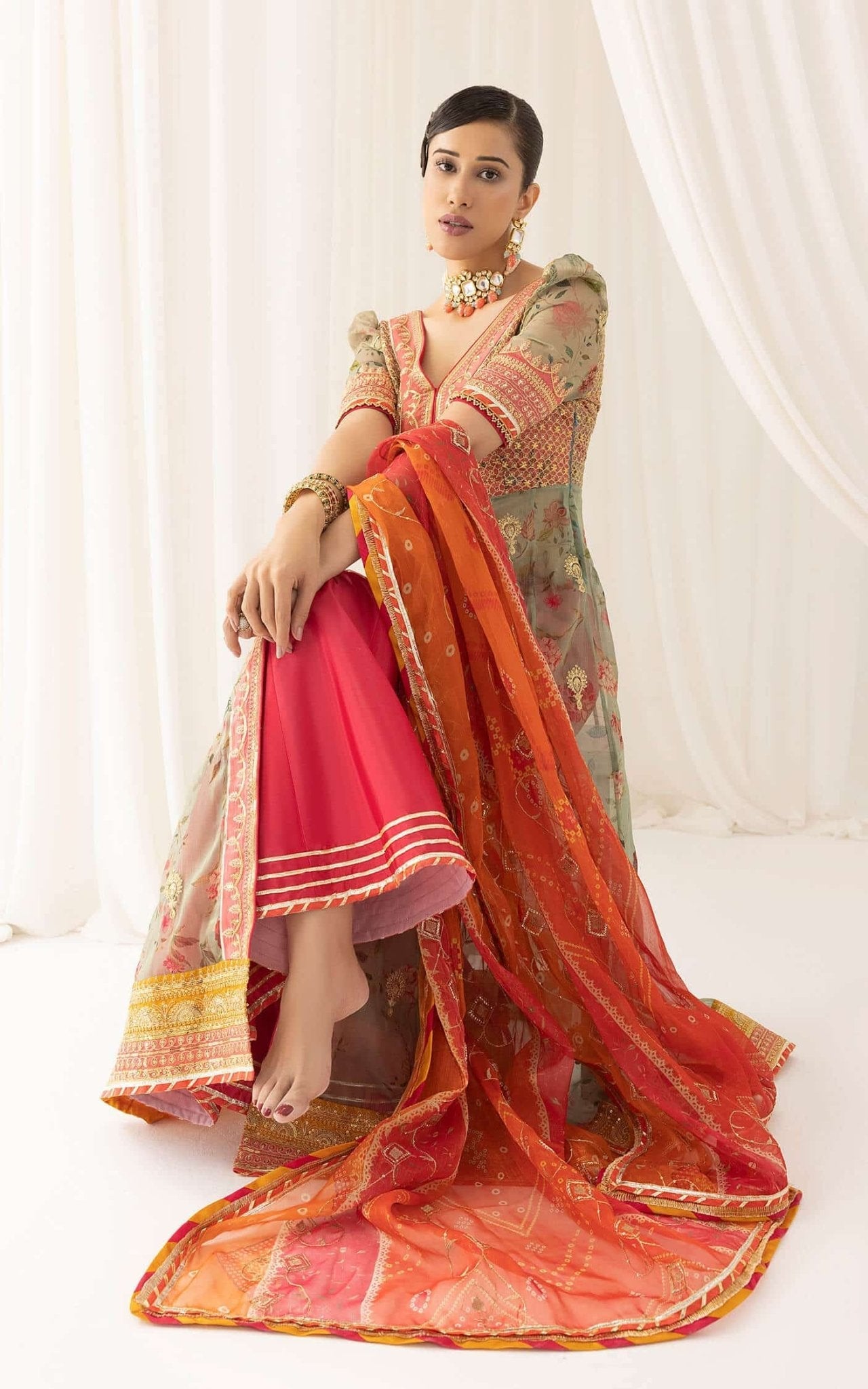 Asifa and Nabeel | Barasti Festive 23 | Rangoli (ANB-01) - Official Asifa and Nabeel stockist in UK - Sakeena London