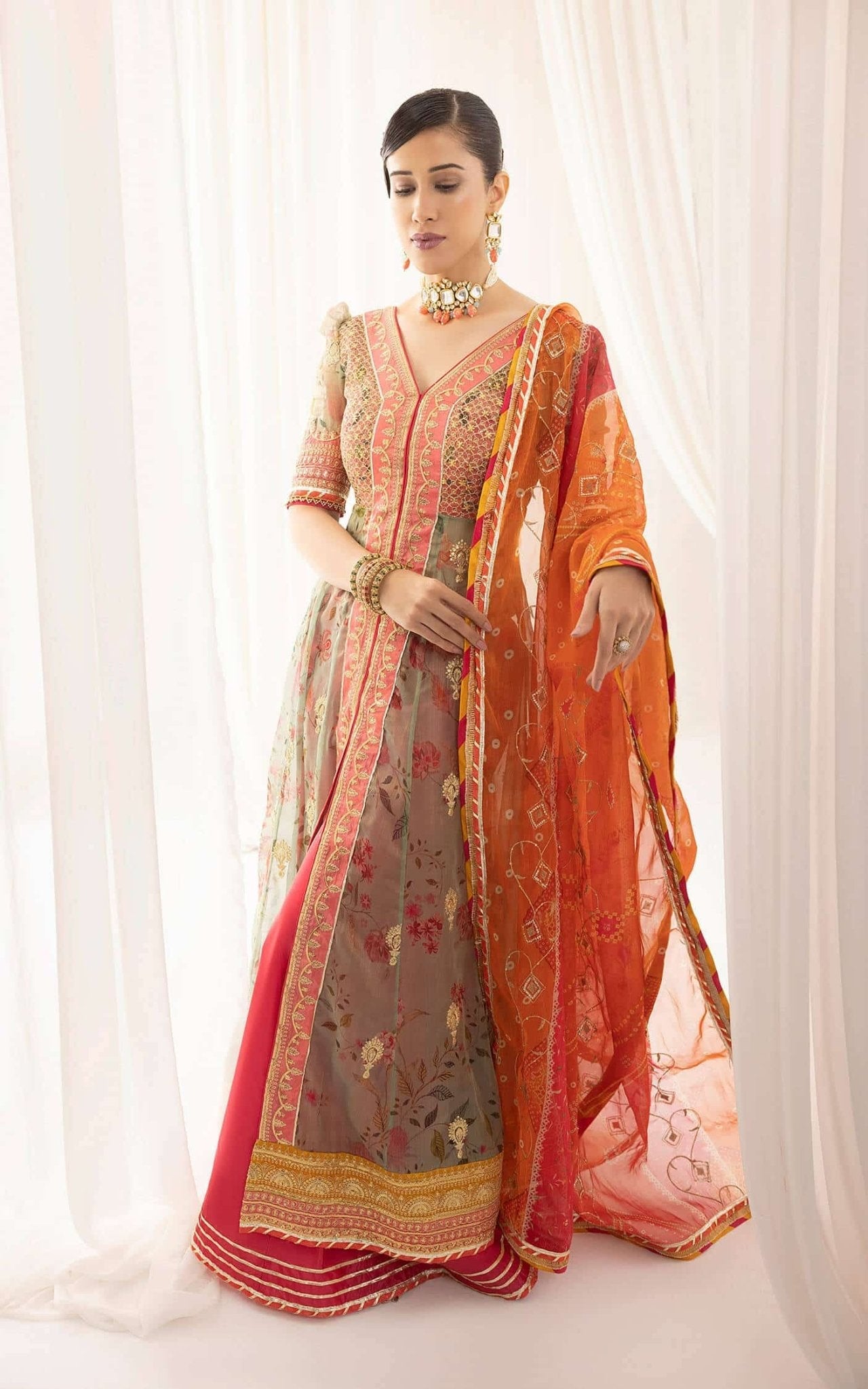 Asifa and Nabeel | Barasti Festive 23 | Rangoli (ANB-01) - Official Asifa and Nabeel stockist in UK - Sakeena London