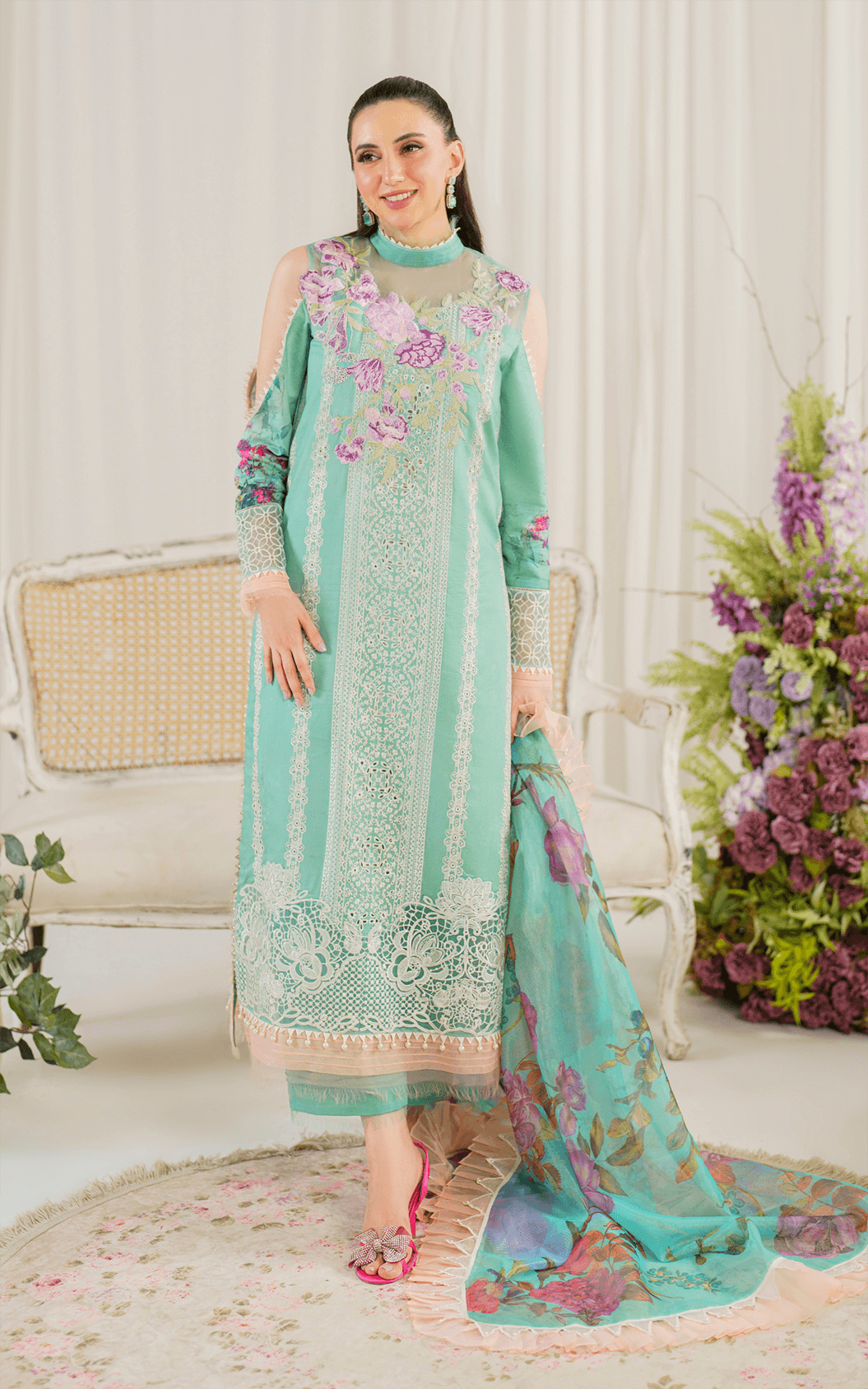 Asifa and Nabeel | Pretty in Pink Limited Edition | Water Lily (PP-3) - Official Asifa and Nabeel stockist in UK - Sakeena London