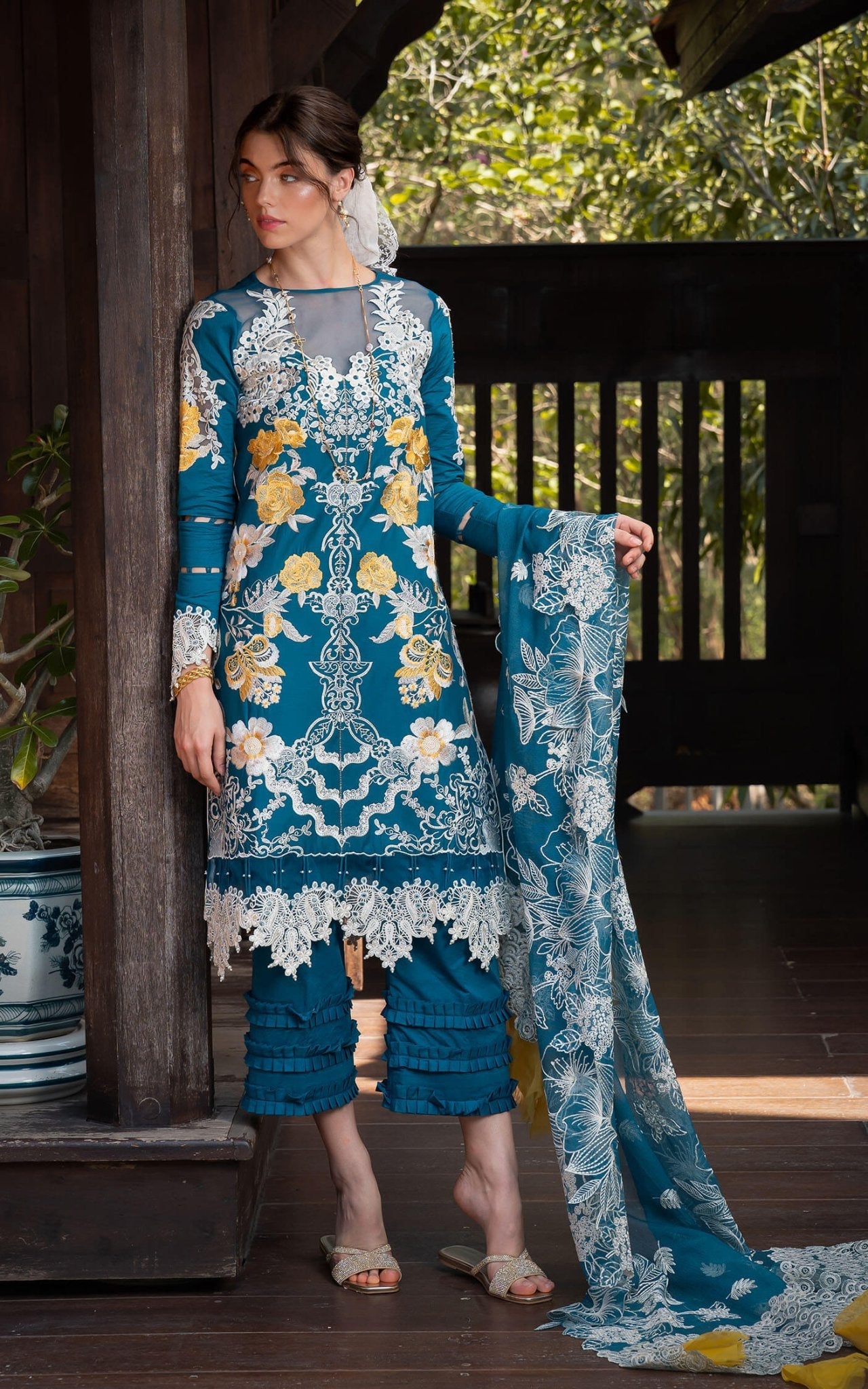 Asifa and Nabeel | Rosemary Ruffles 24 | Flora - Official Asifa and Nabeel stockist in UK - Sakeena London