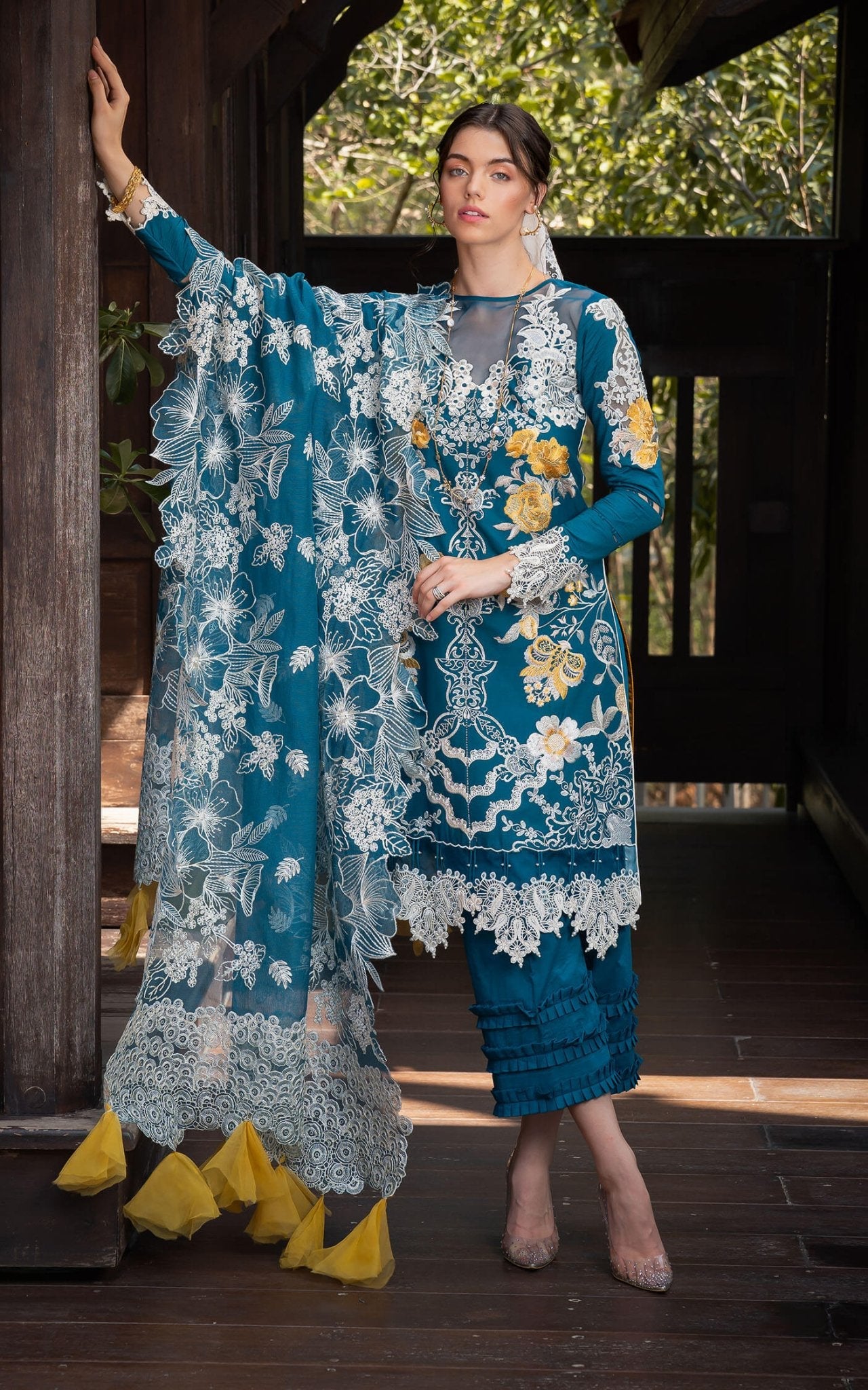 Asifa and Nabeel | Rosemary Ruffles 24 | Flora - Official Asifa and Nabeel stockist in UK - Sakeena London