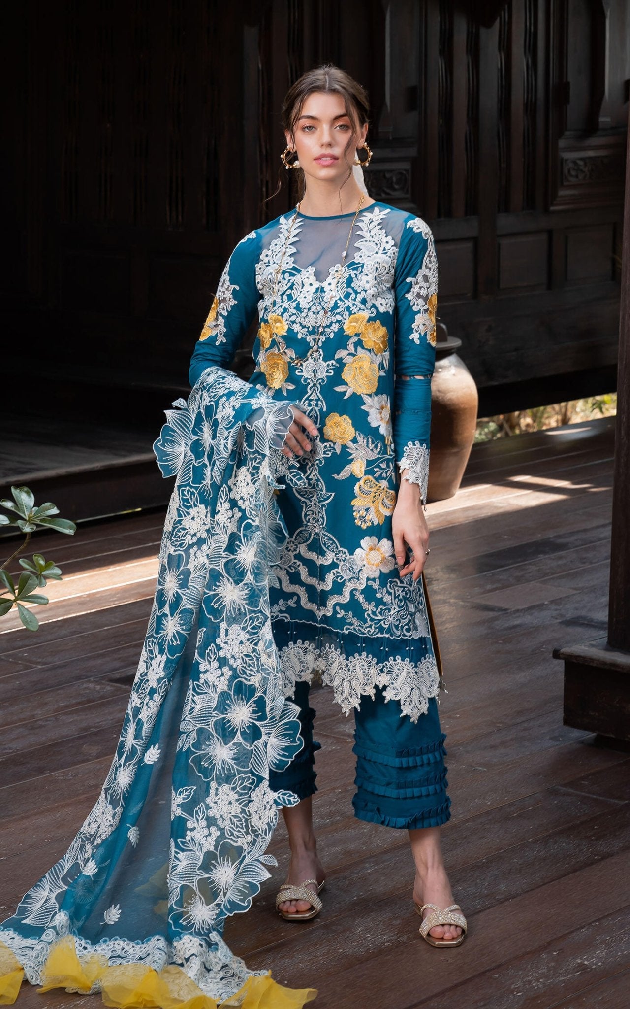 Asifa and Nabeel | Rosemary Ruffles 24 | Flora - Official Asifa and Nabeel stockist in UK - Sakeena London