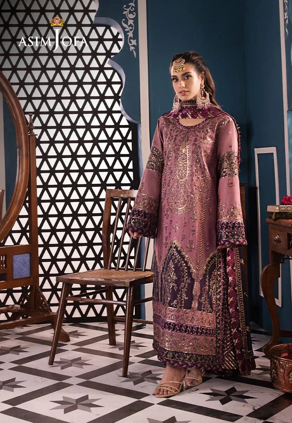 Asim Jofa | Fasana e Ishq Eid Luxury Lawn | AJFI-22 - Official Asim Jofa stockist in UK - Sakeena London
