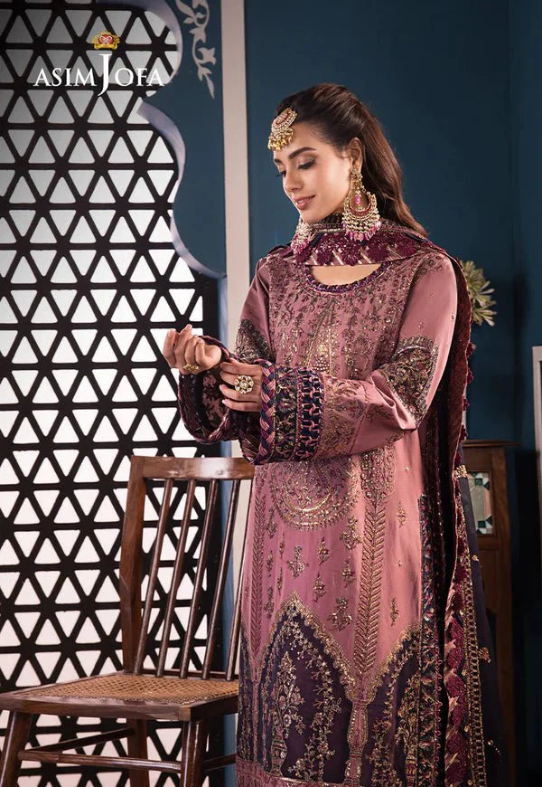 Asim Jofa | Fasana e Ishq Eid Luxury Lawn | AJFI-22 - Official Asim Jofa stockist in UK - Sakeena London