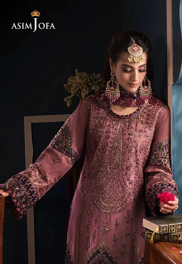 Asim Jofa | Fasana e Ishq Eid Luxury Lawn | AJFI-22 - Official Asim Jofa stockist in UK - Sakeena London