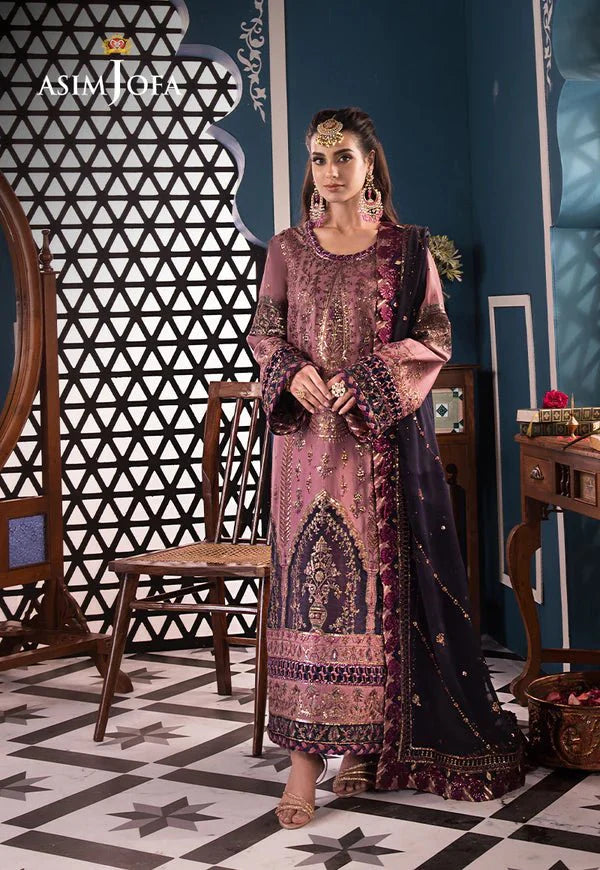 Asim Jofa | Fasana e Ishq Eid Luxury Lawn | AJFI-22 - Official Asim Jofa stockist in UK - Sakeena London