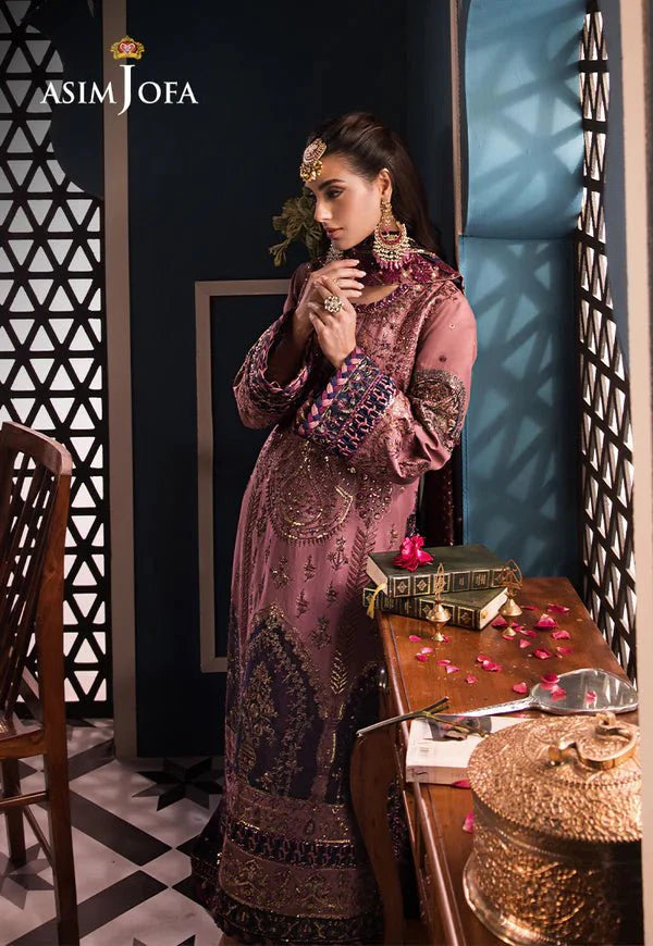 Asim Jofa | Fasana e Ishq Eid Luxury Lawn | AJFI-22 - Official Asim Jofa stockist in UK - Sakeena London