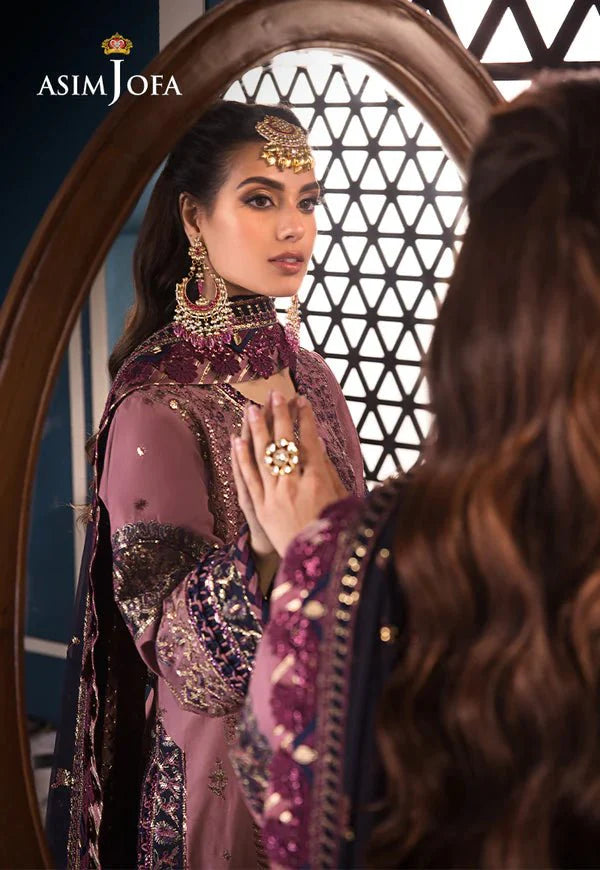 Asim Jofa | Fasana e Ishq Eid Luxury Lawn | AJFI-22 - Official Asim Jofa stockist in UK - Sakeena London