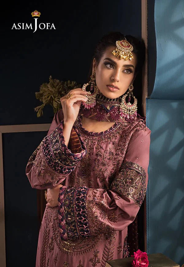 Asim Jofa | Fasana e Ishq Eid Luxury Lawn | AJFI-22 - Official Asim Jofa stockist in UK - Sakeena London