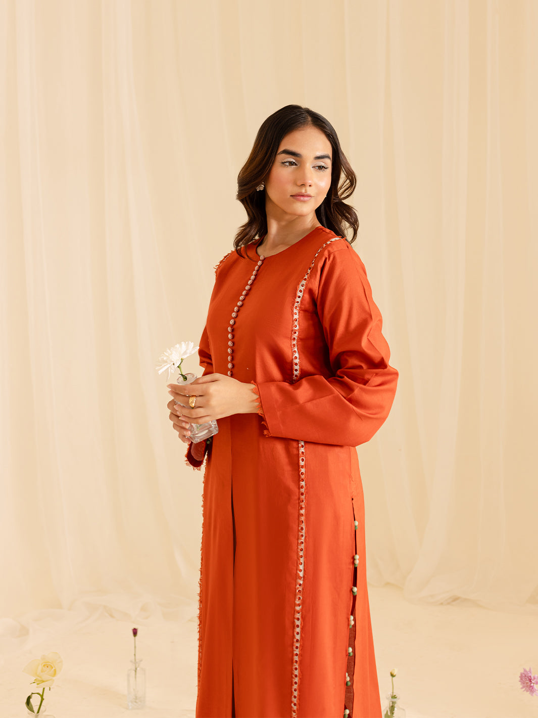 Mahnur | Petal Whispers Lawn Pret | Aster - Official Mahnur stockist in UK - Sakeena London