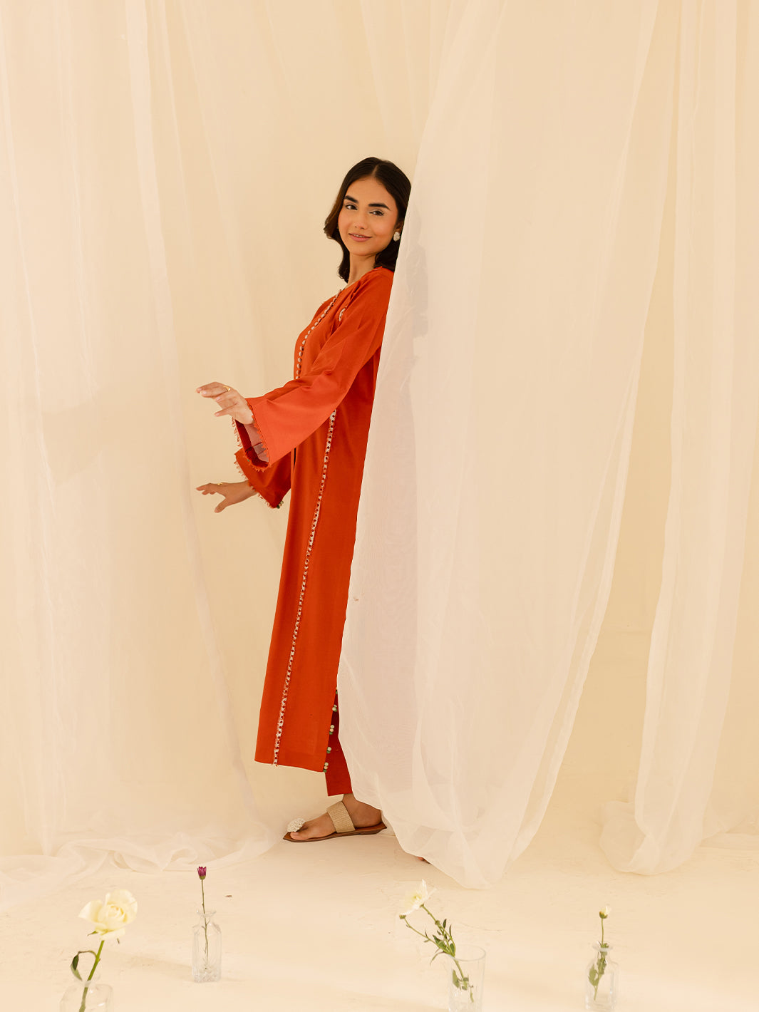 Mahnur | Petal Whispers Lawn Pret | Aster - Official Mahnur stockist in UK - Sakeena London