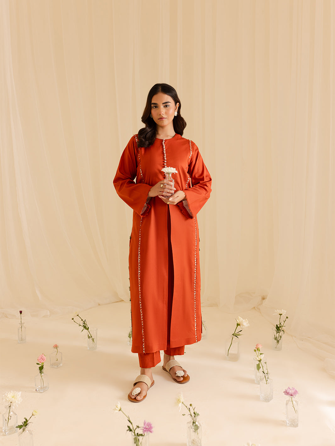 Mahnur | Petal Whispers Lawn Pret | Aster - Official Mahnur stockist in UK - Sakeena London