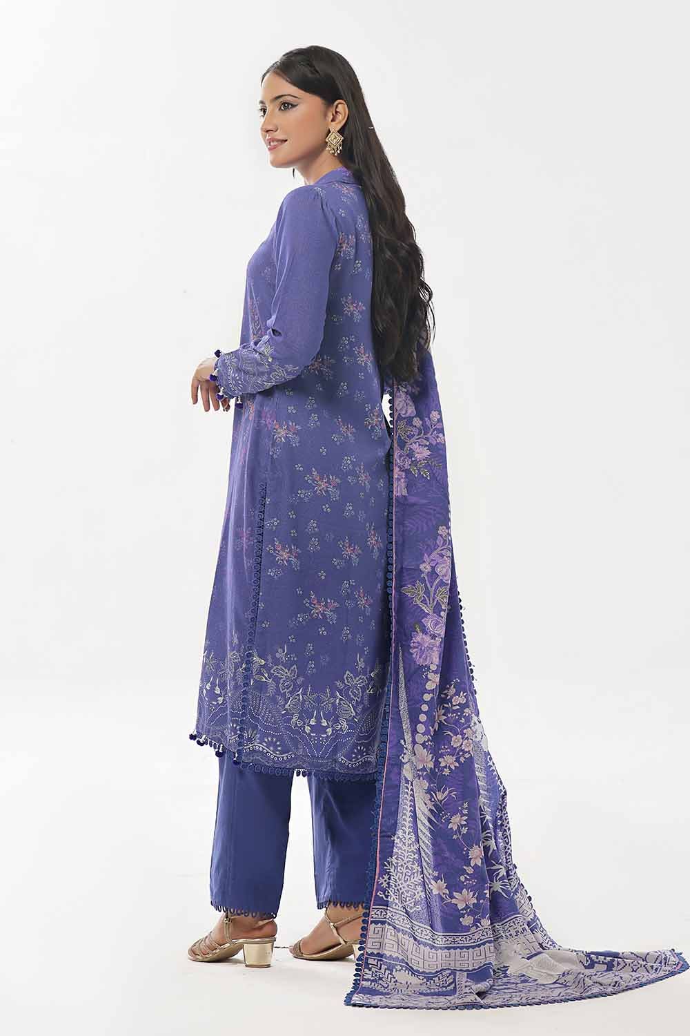 Gul Ahmed | Winter Collection 24 | Karandi Suit AY-42001 - Official Gul Ahmed stockist in UK - Sakeena London