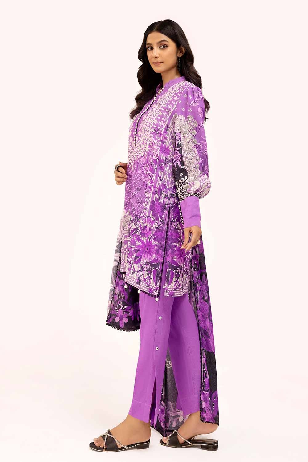 Gul Ahmed | Winter Collection 24 | Karandi Suit AY-42002 - Official Gul Ahmed stockist in UK - Sakeena London