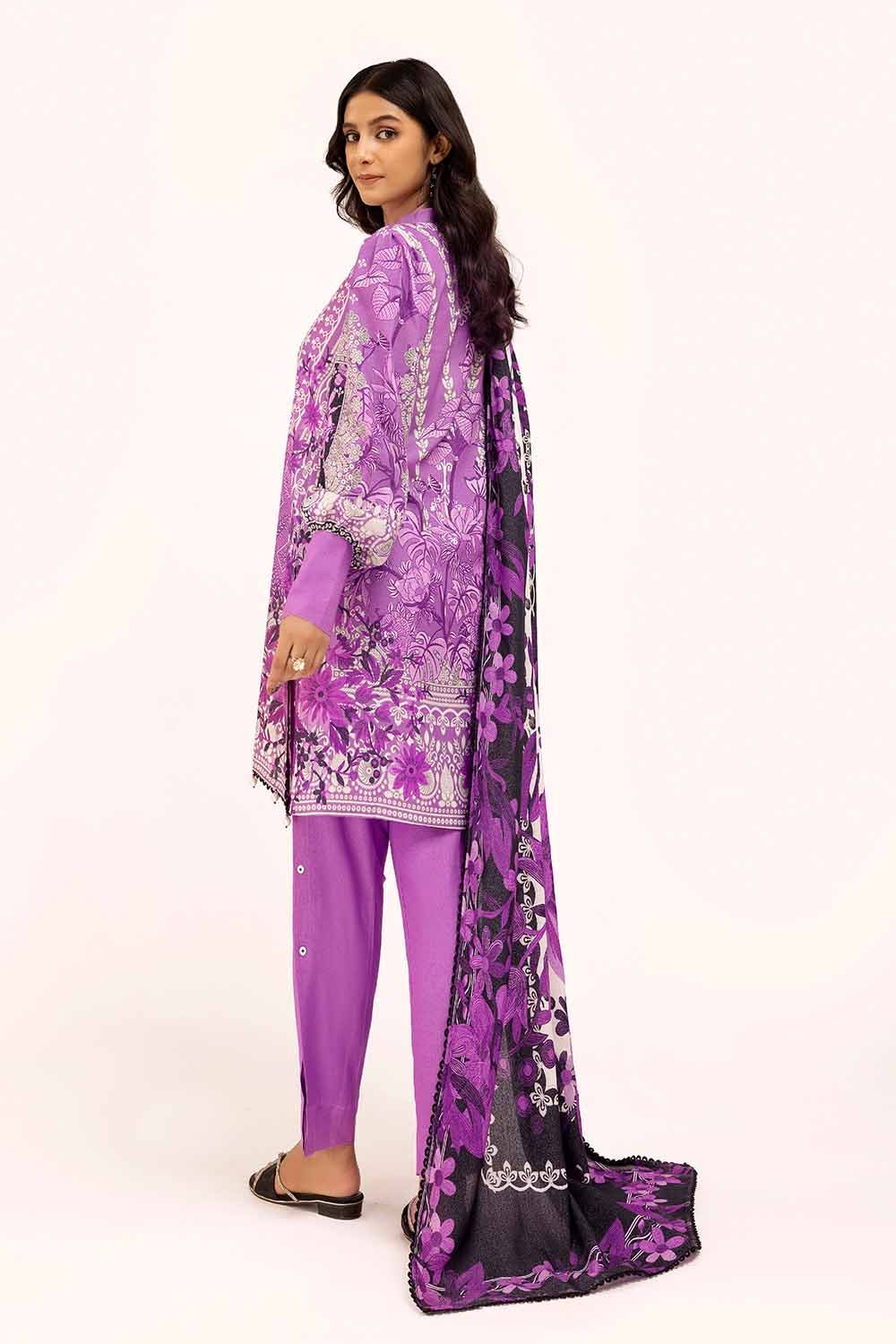 Gul Ahmed | Winter Collection 24 | Karandi Suit AY-42002 - Official Gul Ahmed stockist in UK - Sakeena London