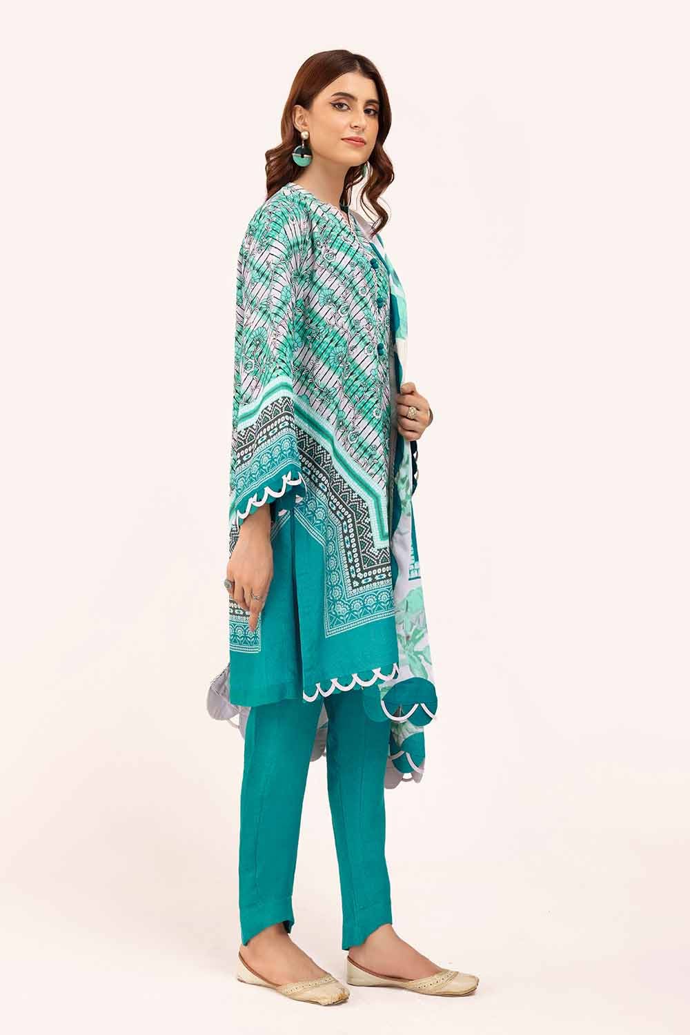 Gul Ahmed | Winter Collection 24 | Karandi Suit AY-42003 - Official Gul Ahmed stockist in UK - Sakeena London
