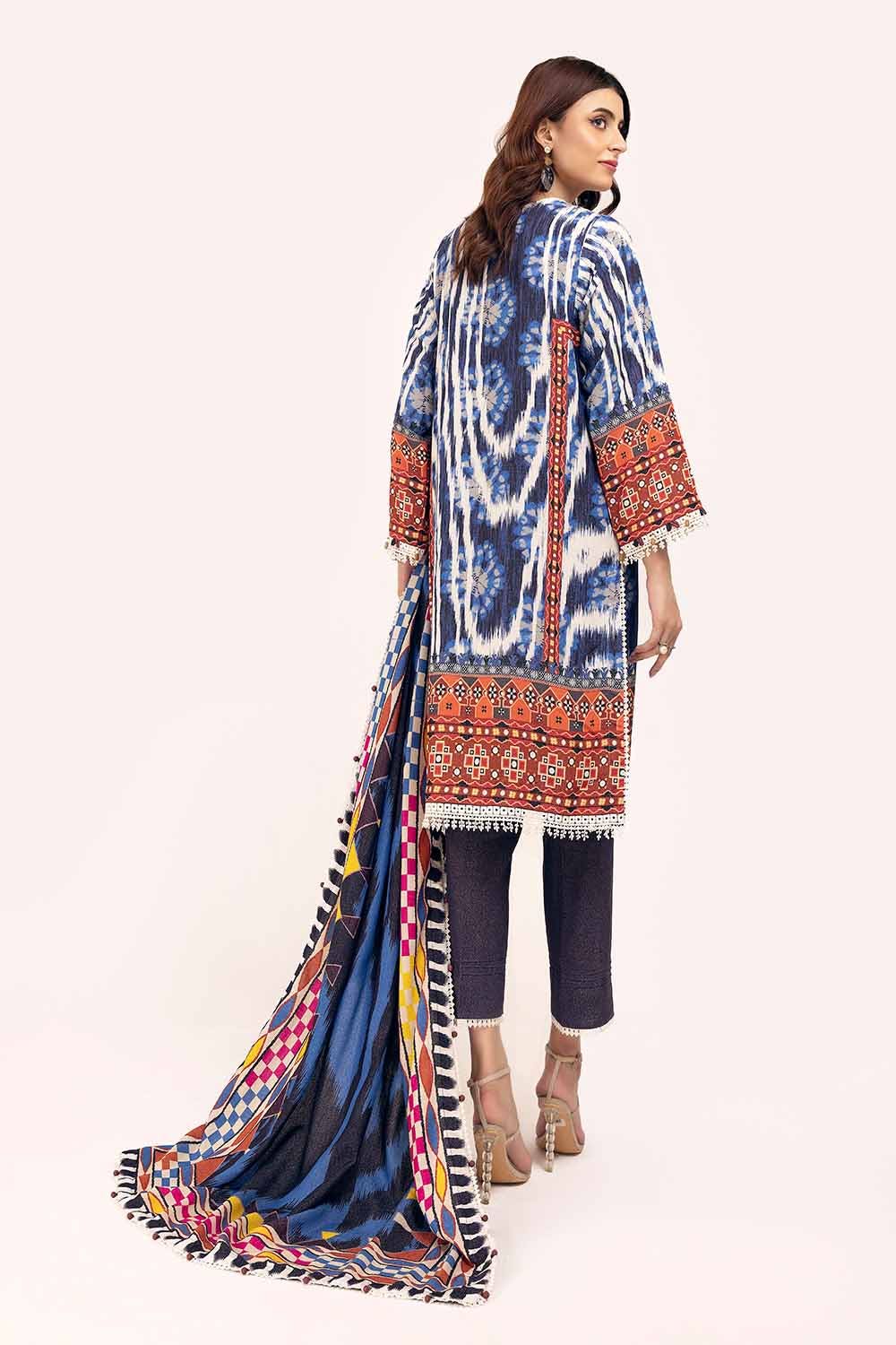 Gul Ahmed | Winter Collection 24 | Karandi Suit AY-42004 - Official Gul Ahmed stockist in UK - Sakeena London
