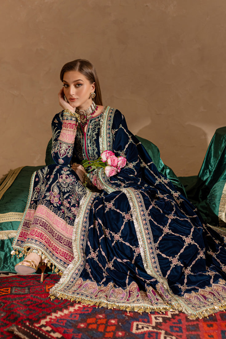 Marjjan | De Rose Velvet | MRV-10 (BLUE) - Official Marjjan stockist in UK - Sakeena London