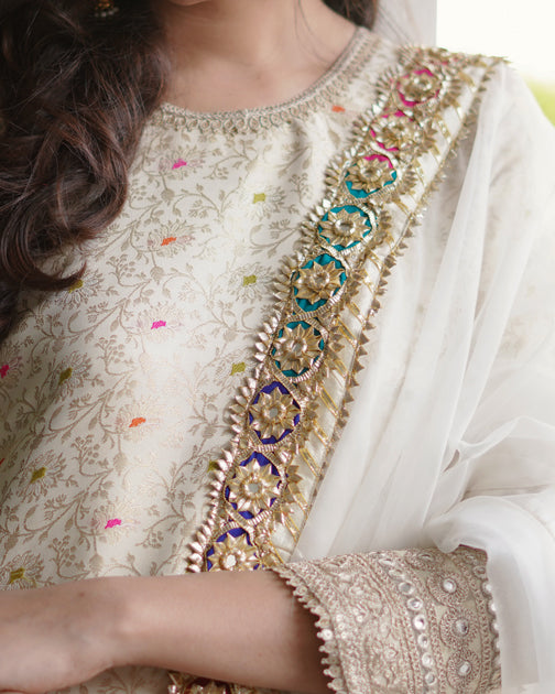 Zar | Formals Wear | Off White - Official Zar stockist in UK - Sakeena London