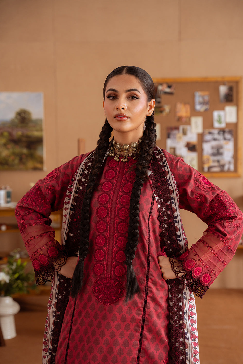 Saira Rizwan | Laanem Summer Lawn 25 | SEREN-A-SRL25-08 - Official Saira Rizwan stockist in UK - Sakeena London