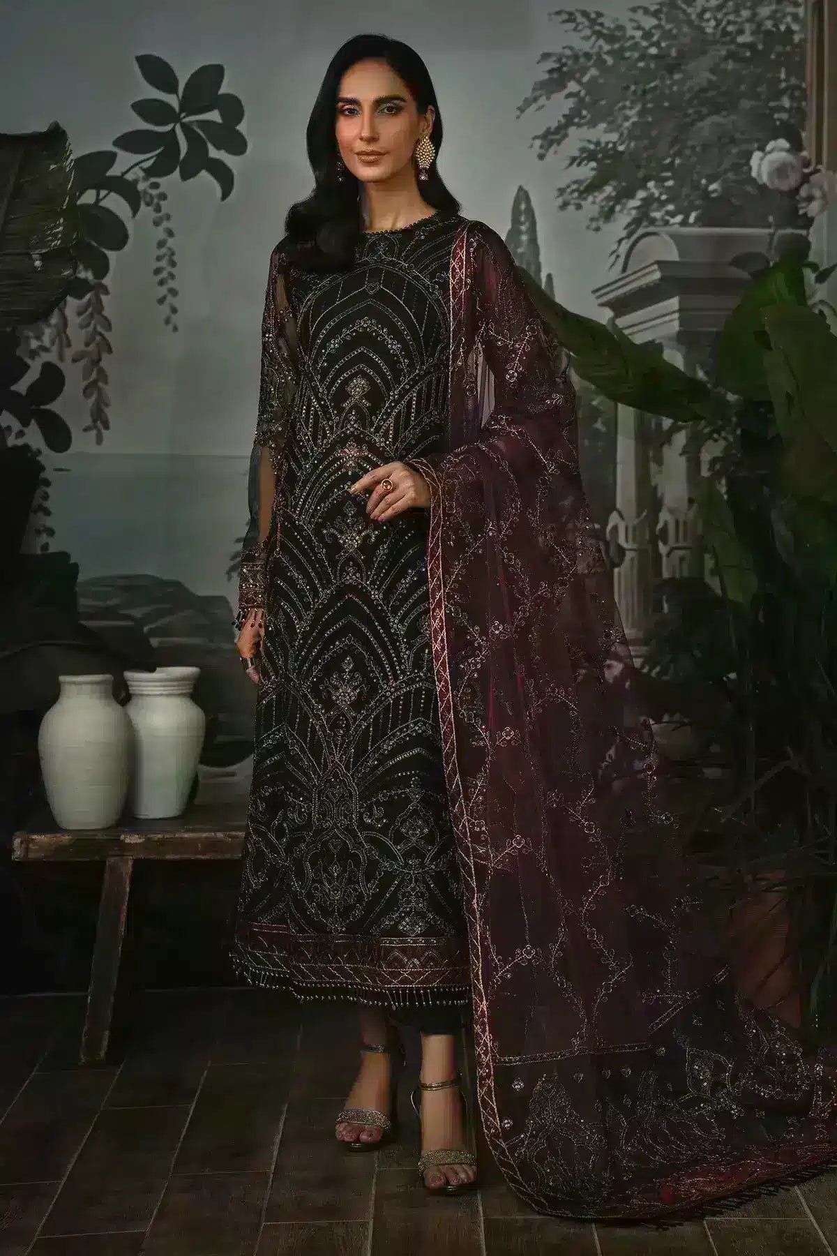 Zarif | LA ROSELLA Formals | ZLR 04 NIGHT GLOW - Official Zarif stockist in UK - Sakeena London