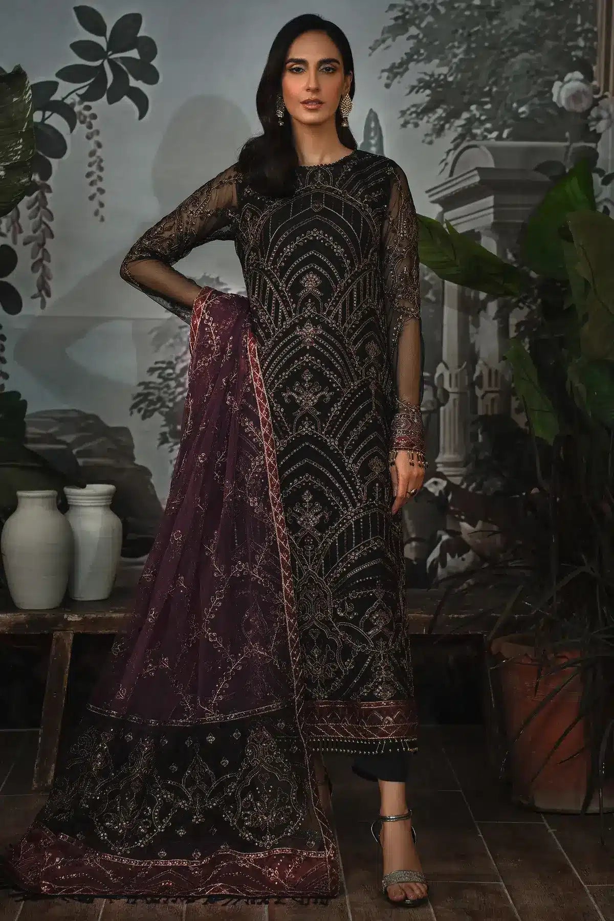 Zarif | LA ROSELLA Formals | ZLR 04 NIGHT GLOW - Official Zarif stockist in UK - Sakeena London