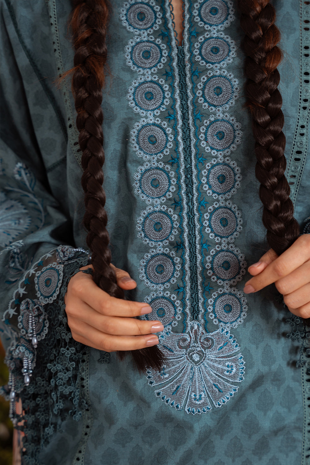 Saira Rizwan | Laanem Summer Lawn 25 | SEREN-B-SRL25-08 - Official Saira Rizwan stockist in UK - Sakeena London