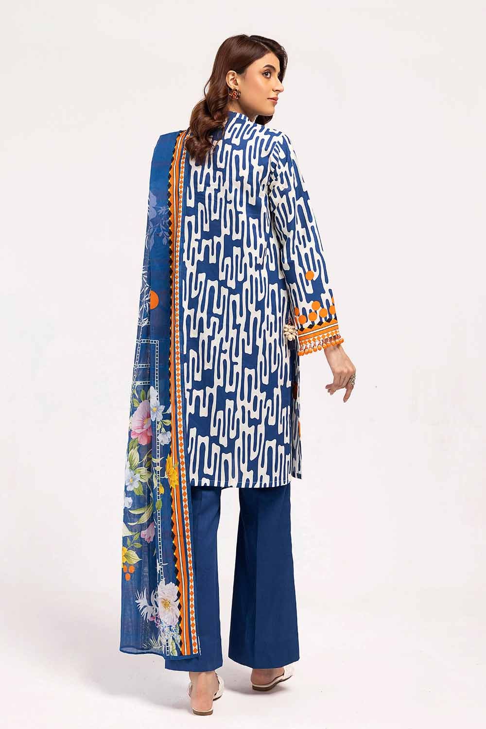 Gul Ahmed | Winter Collection 24 | Cotton Net Dupatta CD-42003 - Official Gul Ahmed stockist in UK - Sakeena London