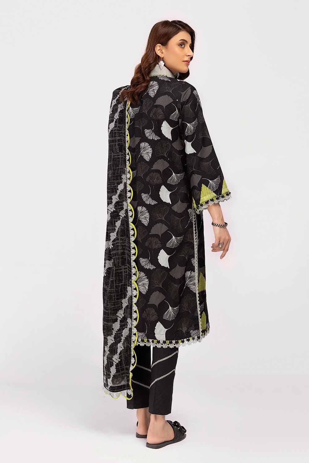Gul Ahmed | Winter Collection 24 | Cotton Net Dupatta CD-42007 - Official Gul Ahmed stockist in UK - Sakeena London
