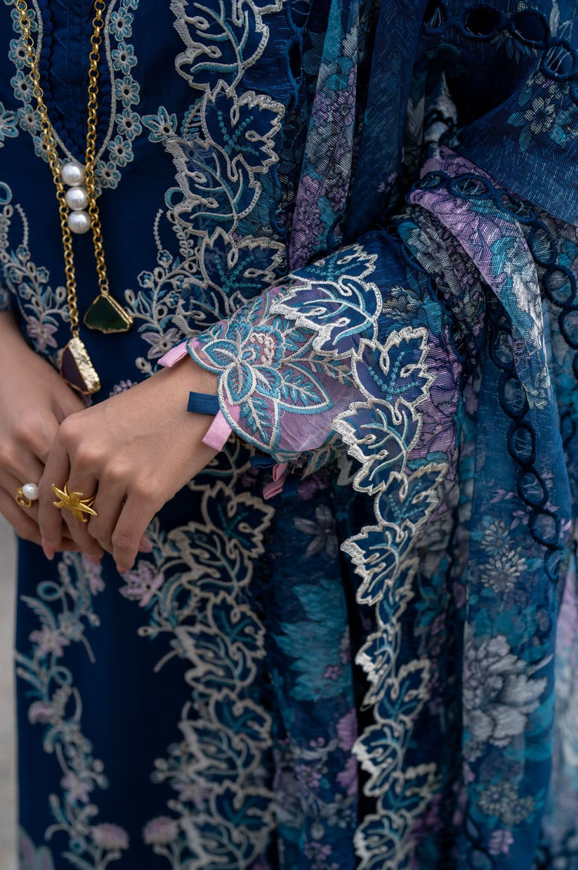 Aabyaan | Saagar Luxury Lawn 25 | AZURA (AS-03) - Official Aabyaan stockist in UK - Sakeena London