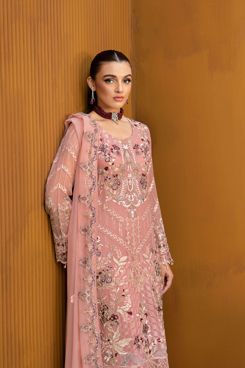Ramsha | Chevron Chiffon Collection | A-1005 - Official Ramsha stockist in UK - Sakeena London