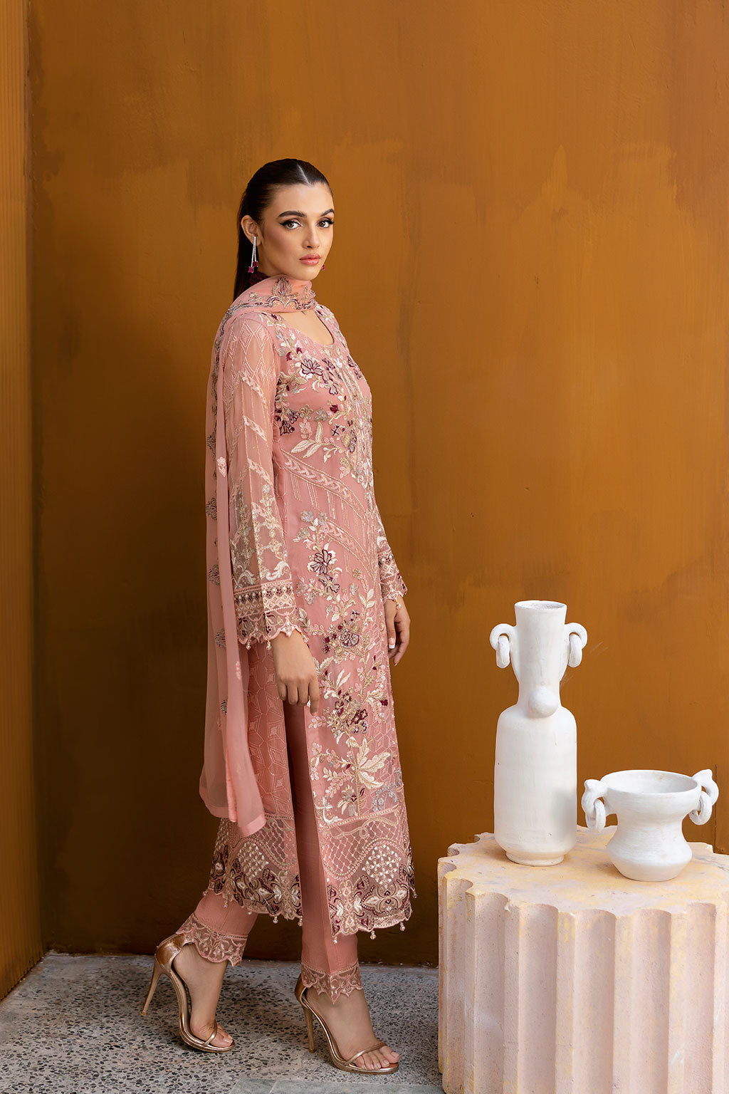 Ramsha | Chevron Chiffon Collection | A-1005 - Official Ramsha stockist in UK - Sakeena London