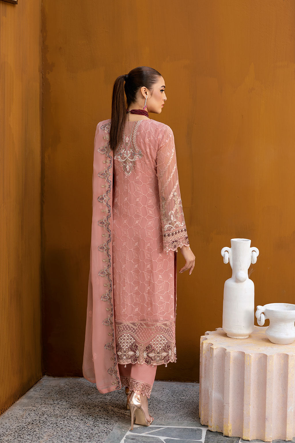 Ramsha | Chevron Chiffon Collection | A-1005 - Official Ramsha stockist in UK - Sakeena London