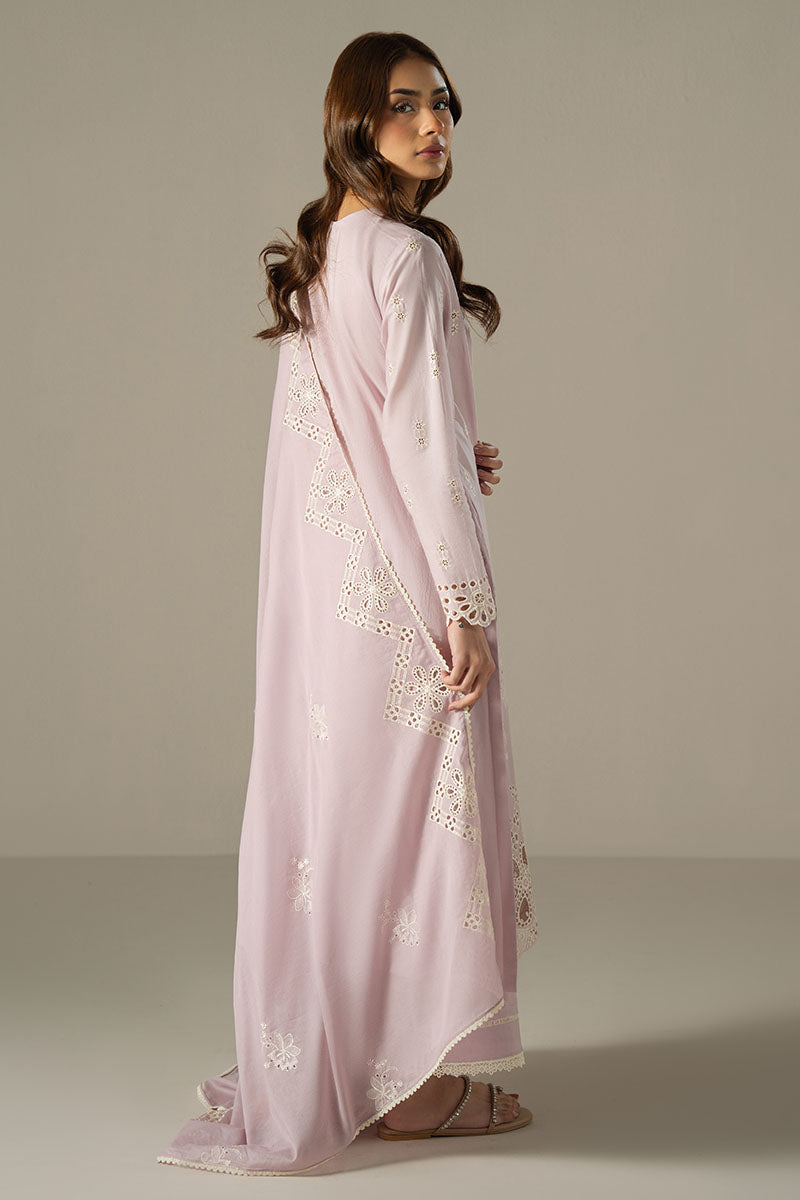 Cross Stitch | Chikankari Lawn 25 | LILAC BLOOM - Official Cross Stitch stockist in UK - Sakeena London