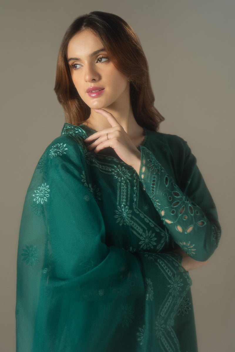 Cross Stitch | Chikankari Lawn 25 | VERDENT FLORA - Official Cross Stitch stockist in UK - Sakeena London