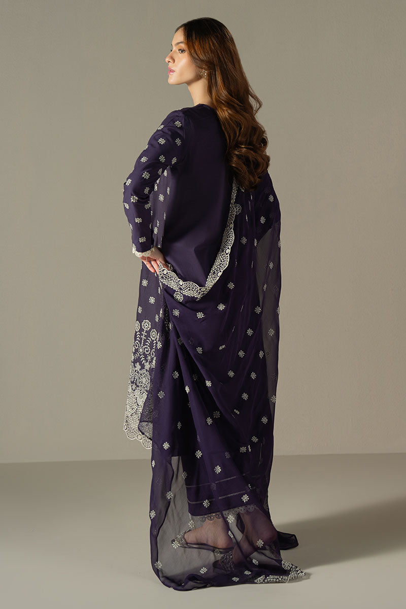 Cross Stitch | Chikankari Lawn 25 | INDIGO ROYAL - Official Cross Stitch stockist in UK - Sakeena London