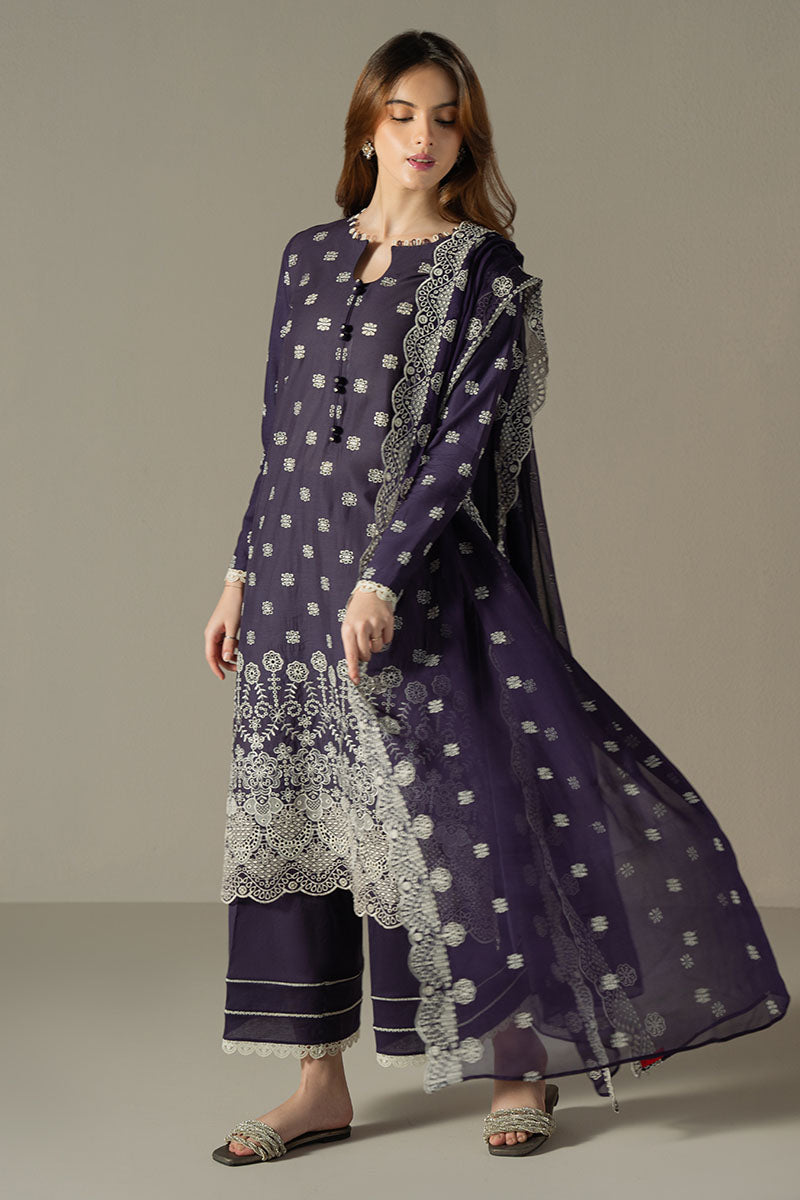 Cross Stitch | Chikankari Lawn 25 | INDIGO ROYAL - Official Cross Stitch stockist in UK - Sakeena London