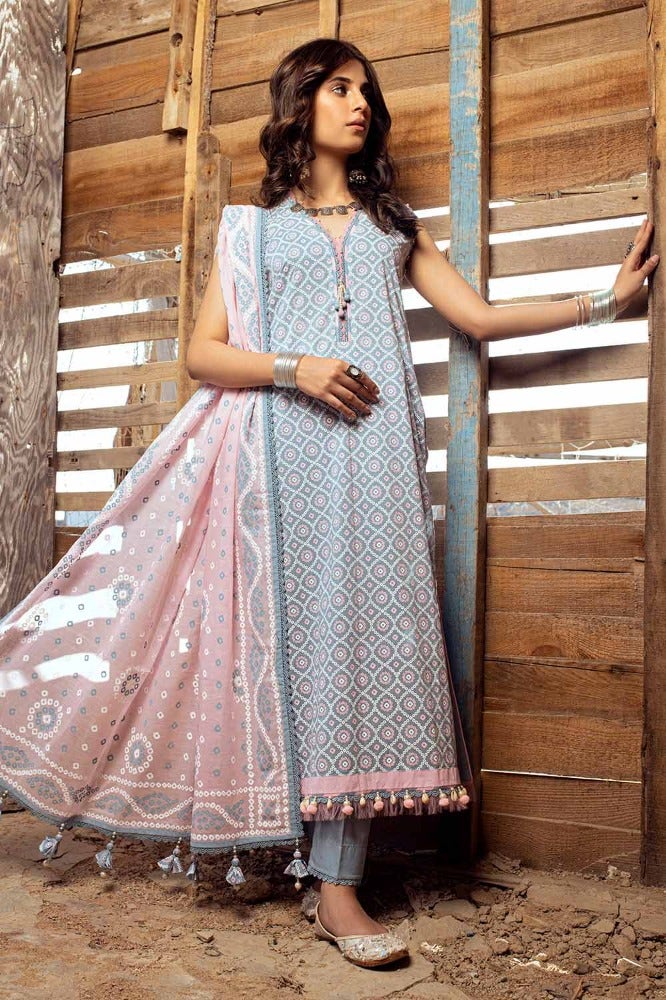 Gul Ahmed | Chunri Collection | CL-42008 A - Official Gul Ahmed stockist in UK - Sakeena London