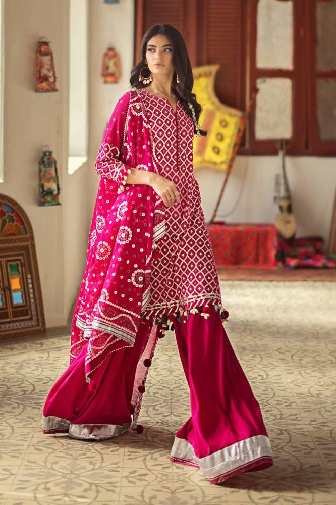 Gul Ahmed | Chunri Collection | CL-42008 B - Official Gul Ahmed stockist in UK - Sakeena London