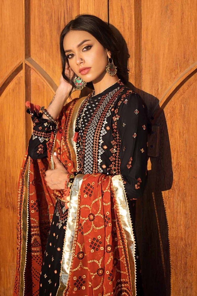 Gul Ahmed | Chunri Collection | BM-42011 - Official Gul Ahmed stockist in UK - Sakeena London