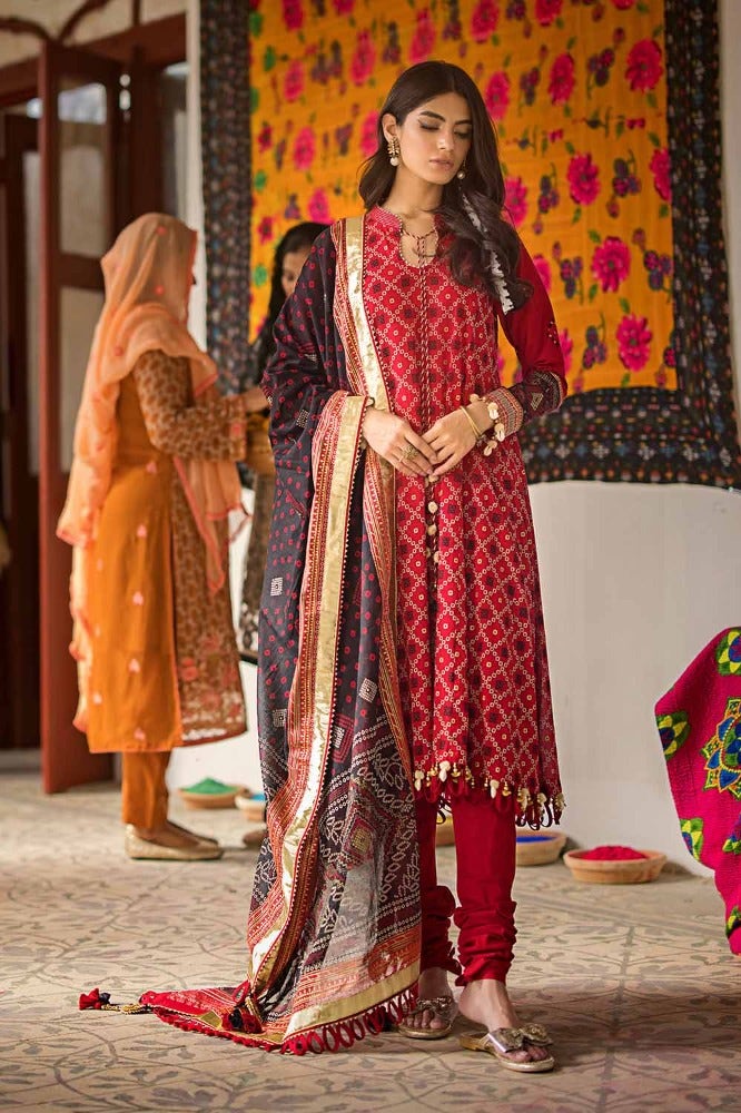 Gul Ahmed | Chunri Collection | CL-42032 B - Official Gul Ahmed stockist in UK - Sakeena London