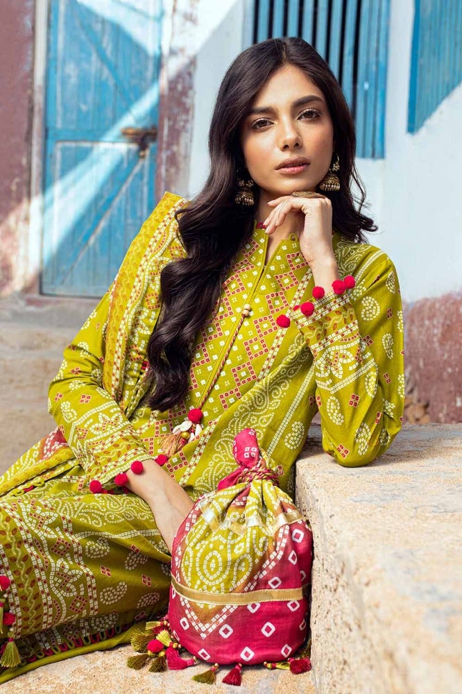 Gul Ahmed | Chunri Collection | CL-42036 - Official Gul Ahmed stockist in UK - Sakeena London