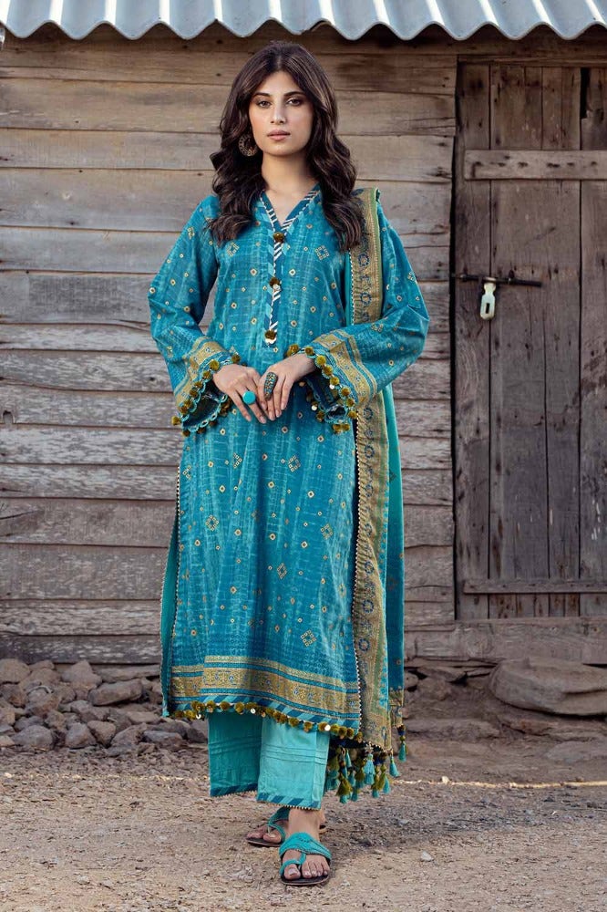 Gul Ahmed | Chunri Collection | CL-42042 A - Official Gul Ahmed stockist in UK - Sakeena London