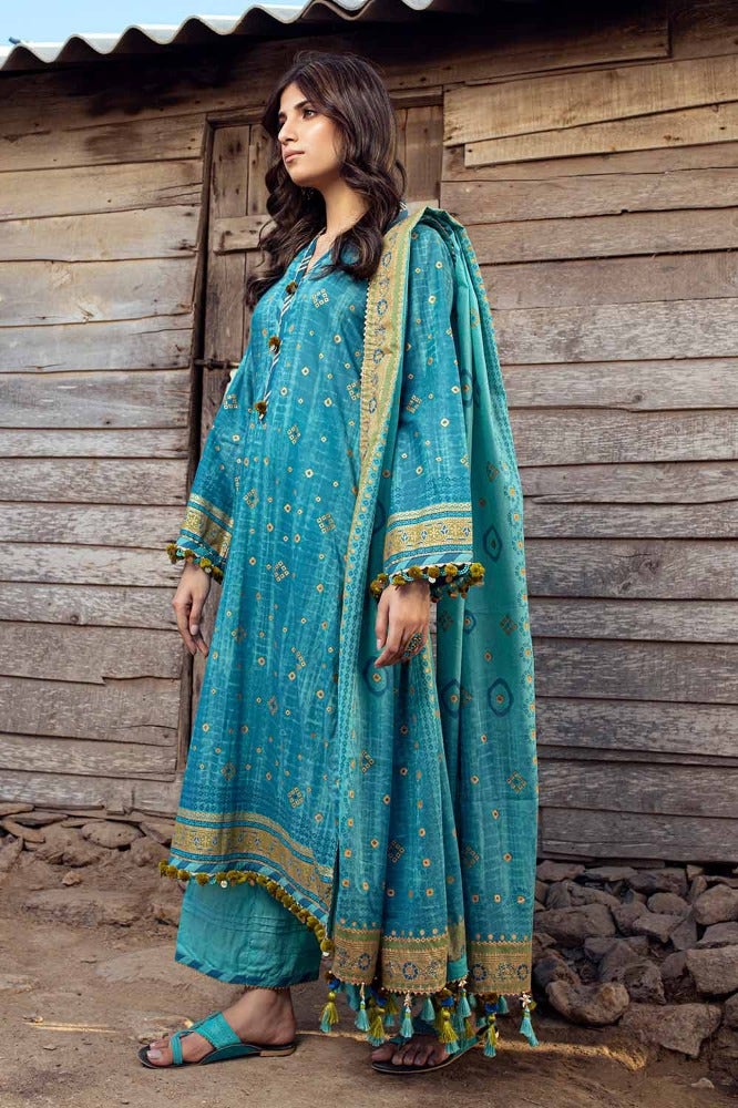 Gul Ahmed | Chunri Collection | CL-42042 A - Official Gul Ahmed stockist in UK - Sakeena London