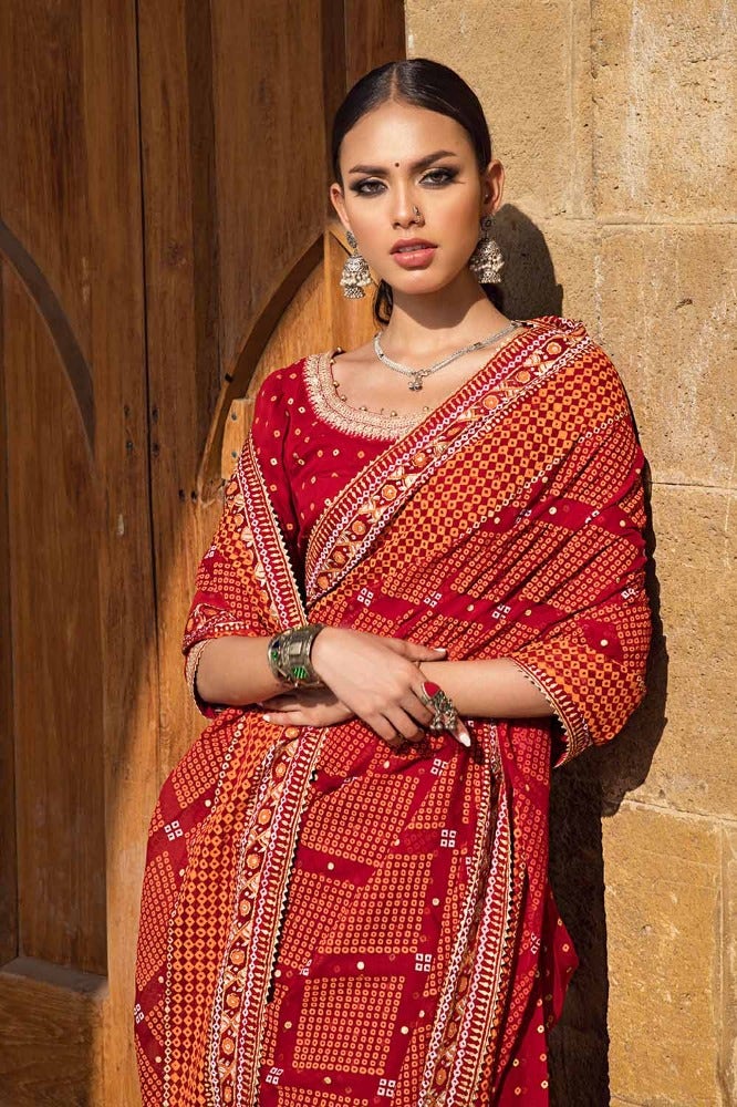 Gul Ahmed | Chunri Collection | PRS-42004 - Official Gul Ahmed stockist in UK - Sakeena London