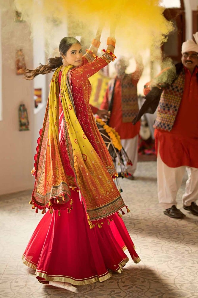 Gul Ahmed | Chunri Collection | CL-42042 B - Official Gul Ahmed stockist in UK - Sakeena London