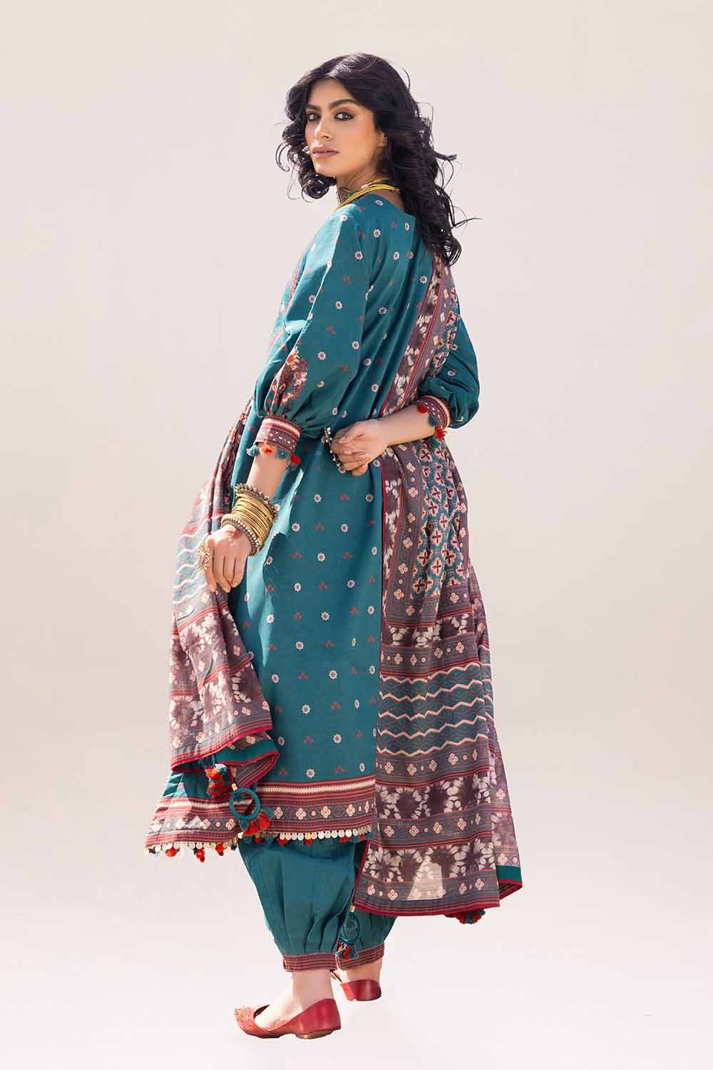 Gul Ahmed | Ajrak Kahani | CL-42115 - Official Gul Ahmed stockist in UK - Sakeena London