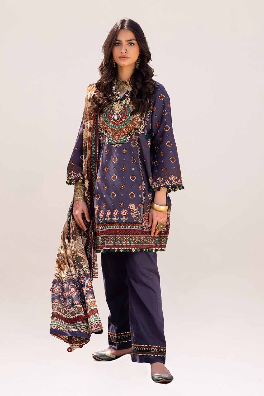 Gul Ahmed | Ajrak Kahani | CL-42118 - Official Gul Ahmed stockist in UK - Sakeena London