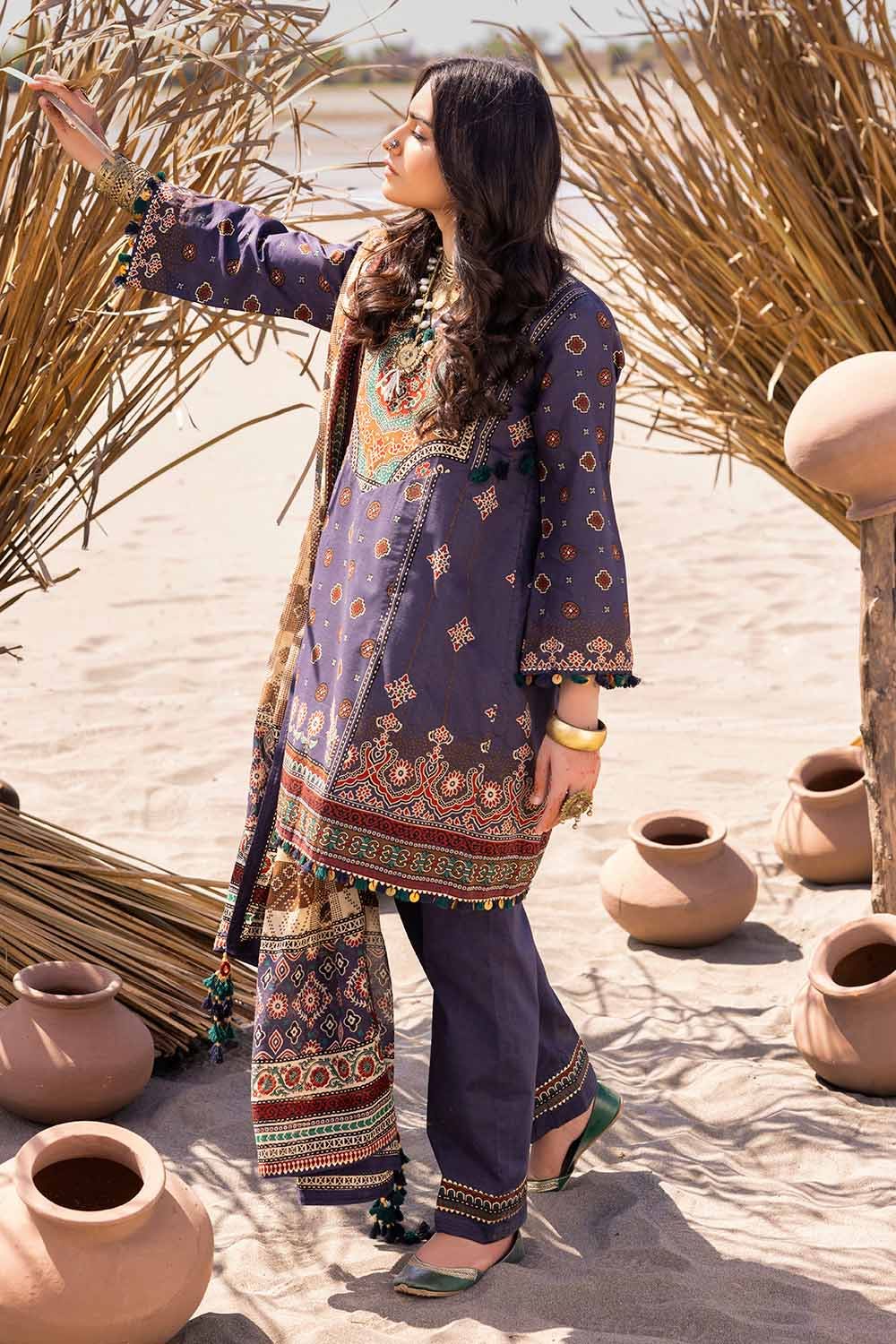 Gul Ahmed | Ajrak Kahani | CL-42118 - Official Gul Ahmed stockist in UK - Sakeena London
